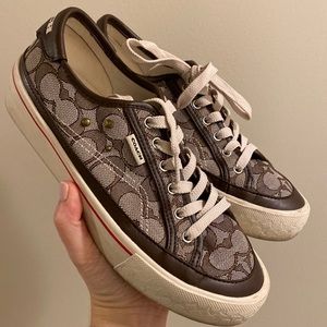 Coach Signature platform sneakers sz 7.5 in maple
